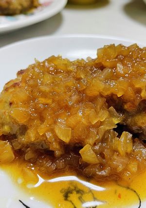 レンジで簡単！玉ねぎのハンバーグソース♡-レシピのメイン写真