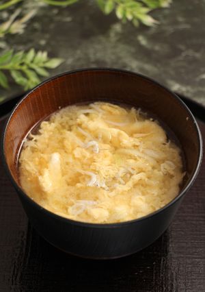 カルシウム+！しらすと卵のお味噌汁-レシピのメイン写真