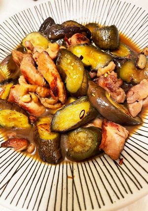 鶏と茄子のかんたん酢さっぱり炒め-レシピのメイン写真