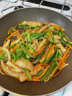 鶏胸肉と余り野菜で青椒肉絲風-レシピのメイン写真