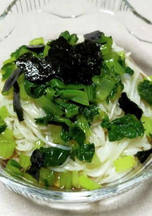 小松菜そうめん-レシピのメイン写真