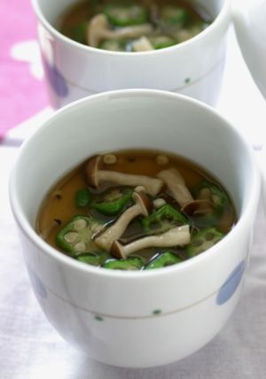 オクラときのこあんの茶碗蒸し-レシピのメイン写真