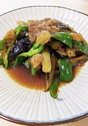 茄子とピーマンの炒め物、大根おろしと-レシピのメイン写真