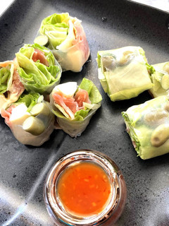 【野菜ソムリエ】京 夏ずきんの生春巻き-レシピのメイン写真