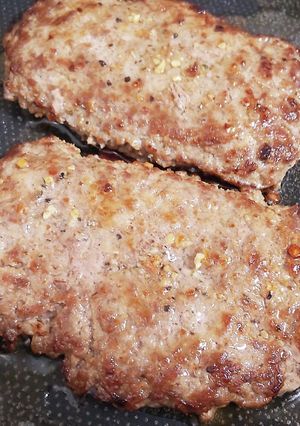 捏ねない!肉々しいハンバーグステーキ-レシピのメイン写真