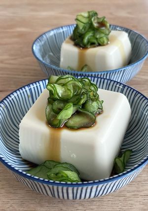 3分で副菜＊塩もみ胡瓜の冷奴-レシピのメイン写真