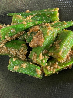 簡単!オクラの胡麻和え-レシピのメイン写真