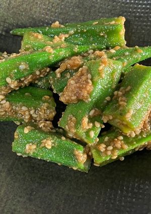 簡単！オクラの胡麻和え-レシピのメイン写真