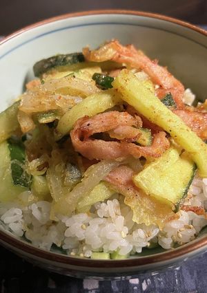 カッパかき揚げ天丼-レシピのメイン写真
