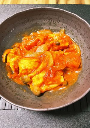 鶏胸肉のヘルシートマトカレー-レシピのメイン写真