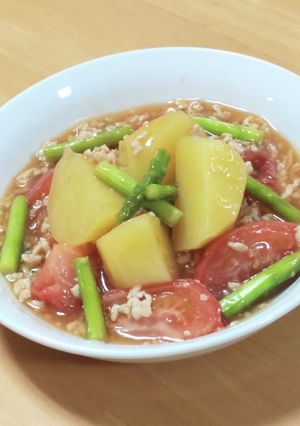 #じゃがいも消費 トマトの洋風そぼろ-レシピのメイン写真