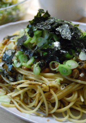昆布入り納豆パスタ-レシピのメイン写真