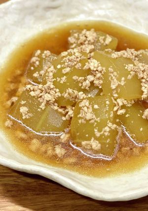 簡単☆冬瓜と鶏ひき肉のあんかけ煮-レシピのメイン写真