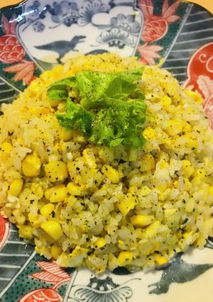 コーンのバジル＆バターチャーハン-レシピのメイン写真