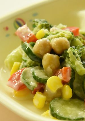 ★渋川市学校給食★カラフルビーンズサラダ-レシピのメイン写真
