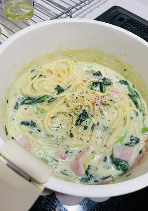 牛乳不使用☆クリームパスタ-レシピのメイン写真