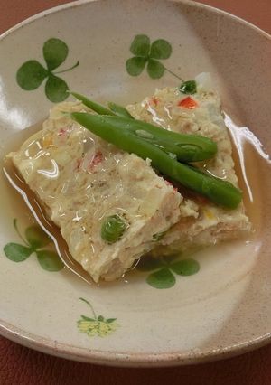 鶏ひき肉と豆腐の彩りミートローフ-レシピのメイン写真