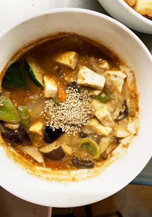 茄子椎茸レモンウスター味豆腐八宝菜風-レシピのメイン写真