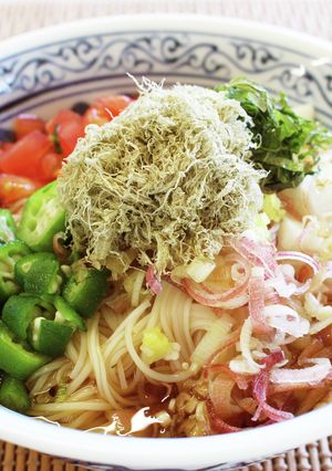 涼味を感じるぶっかけそうめん-レシピのメイン写真