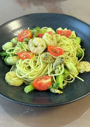 えびとブロッコリーのジェノベーゼパスタ-レシピのメイン写真