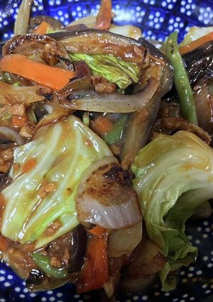 茄子の肉味噌炒め・アレンジ-レシピのメイン写真