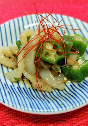 簡単おつまみ♪いかオクラ-レシピのメイン写真
