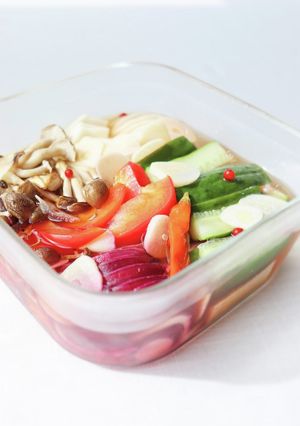 梅干しを作ったら【梅酢ピクルス】白梅酢-レシピのメイン写真