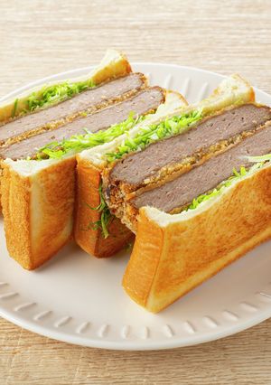 チキンハンバーグカツサンド-レシピのメイン写真
