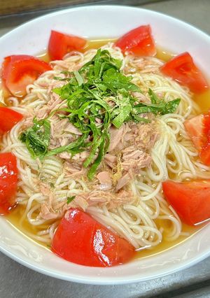 ✨大葉とツナのそうめん✨-レシピのメイン写真