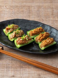 照り焼きミートボールで肉味噌きゅうり-レシピのメイン写真