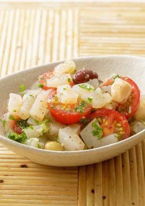 こんにゃくとミニトマト、豆のマリネ-レシピのメイン写真