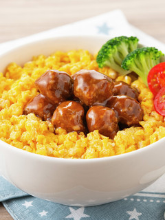 ミートボールの親子丼-レシピのメイン写真