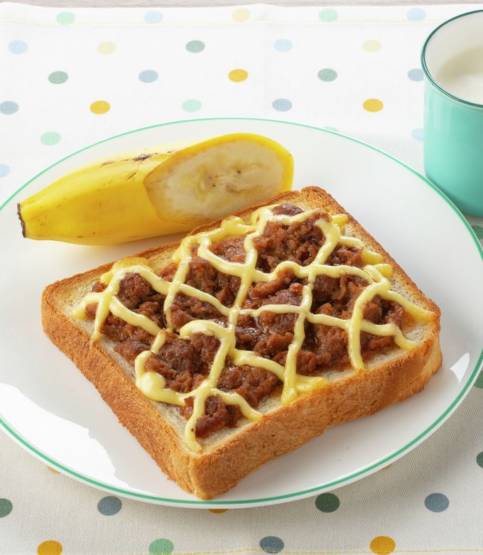 ミートボールのマヨトースト-レシピのメイン写真