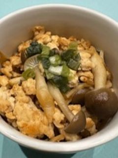 整腸効果抜群!きのこたっぷり鶏そぼろ-レシピのメイン写真
