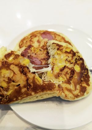 とろけるおかずパンケーキ-レシピのメイン写真