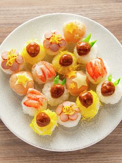 ミートボール手毬寿司-レシピのメイン写真