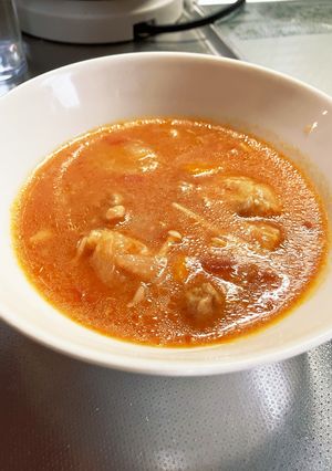 鶏肉のトマト煮込みスープ-レシピのメイン写真