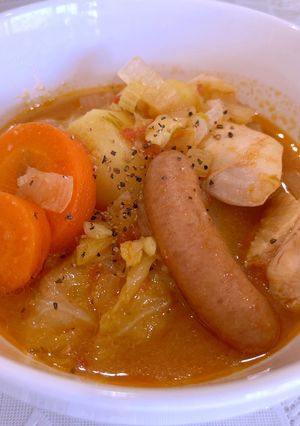 【コンソメ麹】【玄米酵母】トマトポトフ-レシピのメイン写真
