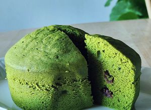 レンジ☆抹茶米粉蒸しパン☆朝食☆簡単昼食-レシピのメイン写真