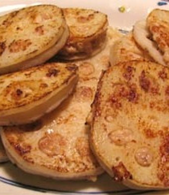 揚げるより簡単、香ばしい！蓮根はさみ焼き by 居酒屋英二