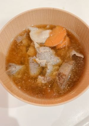 筑前煮リメイク豚汁-レシピのメイン写真
