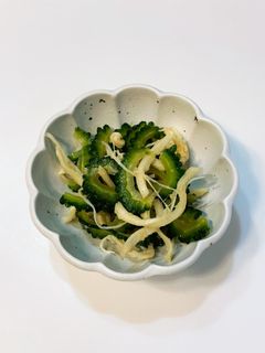 簡単ゴーヤとさきいかのめんつゆ和え-レシピのメイン写真