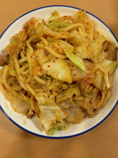 【スタミナ】豚キムチうどん-レシピのメイン写真