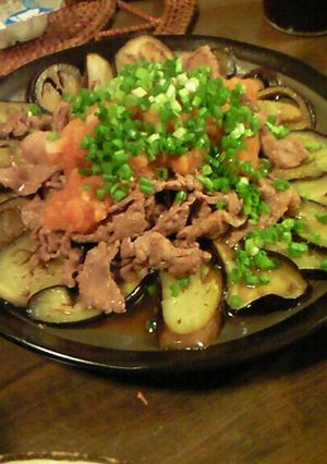 牛肉となすで美味☆みぞれあえ♪-レシピのメイン写真