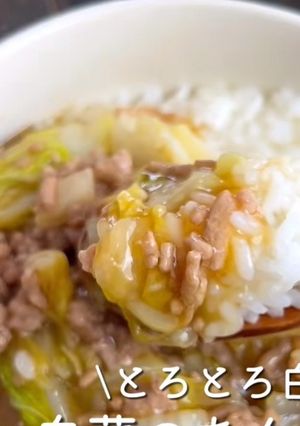 白菜のあんかけ丼-レシピのメイン写真