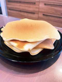 簡単洗い物少なめ!米粉多めのホットケーキ-レシピのメイン写真