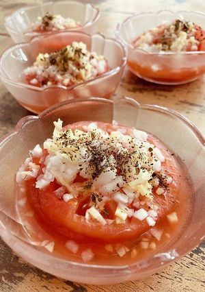 トマトの冷製梅シロップ漬け-レシピのメイン写真