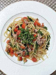 大葉とトマトの冷製パスタ-レシピのメイン写真