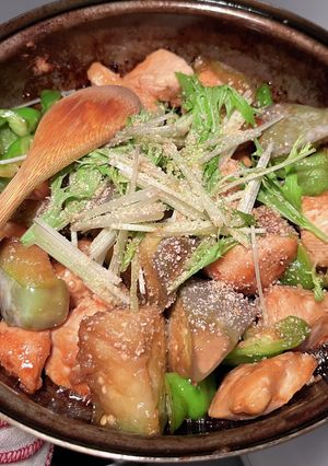 簡単、あまから鶏むね肉と茄子の照り焼き-レシピのメイン写真