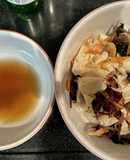 海藻と湯葉と干しエビの中華風サラダ